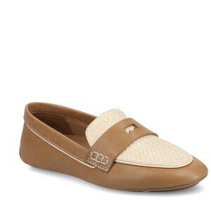 NIB Birdies Womens The Vesper Driver Loafer Size 9 Cappuccino Leather Raffia